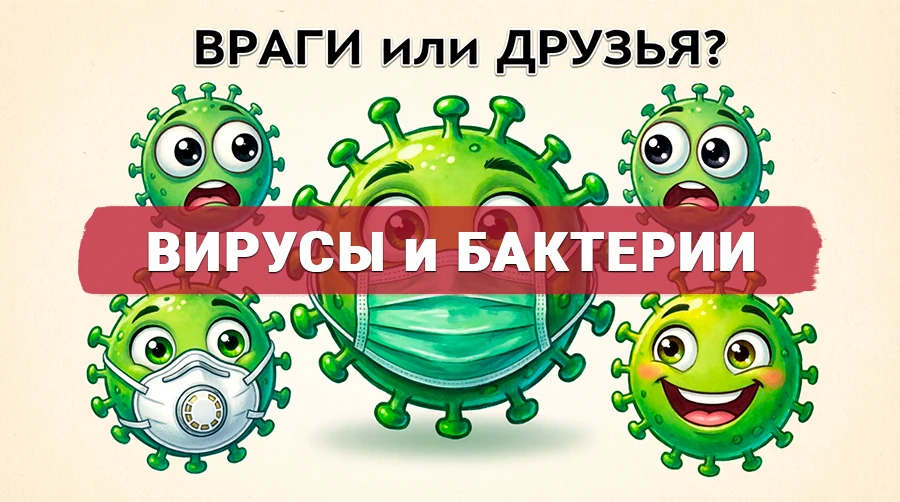 Микробы «Враги или друзья?» — иллюстрация к 4-му биологическому закону Хамера: вирусы и бактерии не причина болезней, а союзники организма в Специальной Биологической Программе